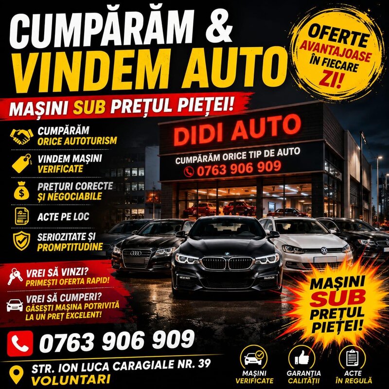 🚗 DIDI AUTO – CUMPARAM ORICE TIP DE AUTOTURISM! 🚗